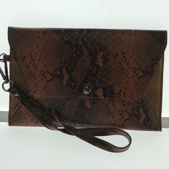 Treska Brown Shoulder Bag With Strap Smaller Bag Inside - Picture 3 of 5